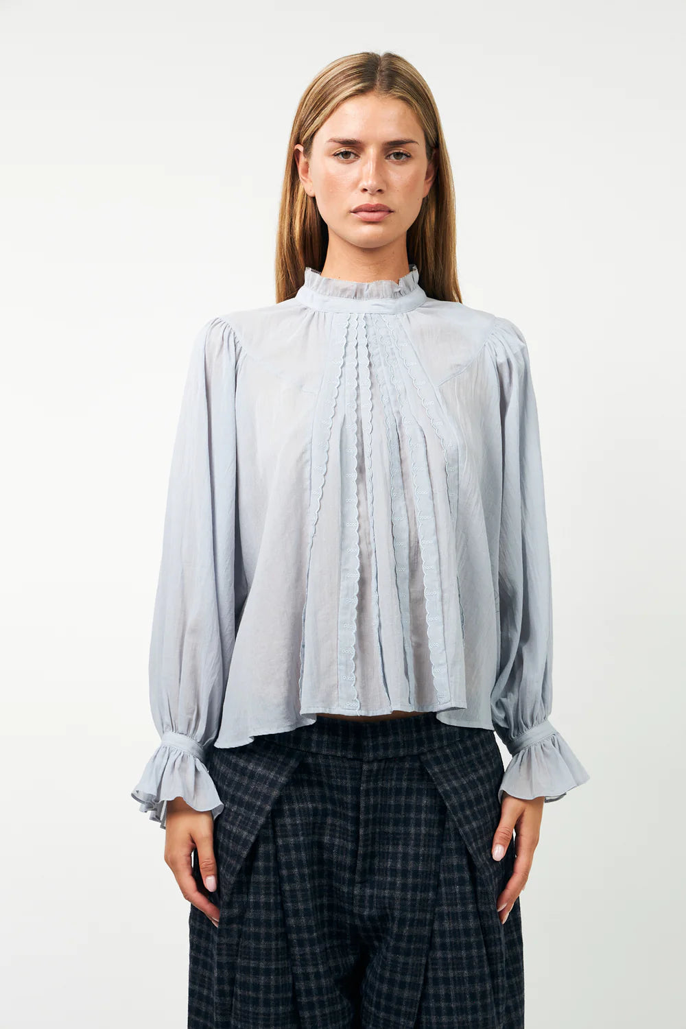 Lolly's Laundry | Presley Shirt | Dusty Blue