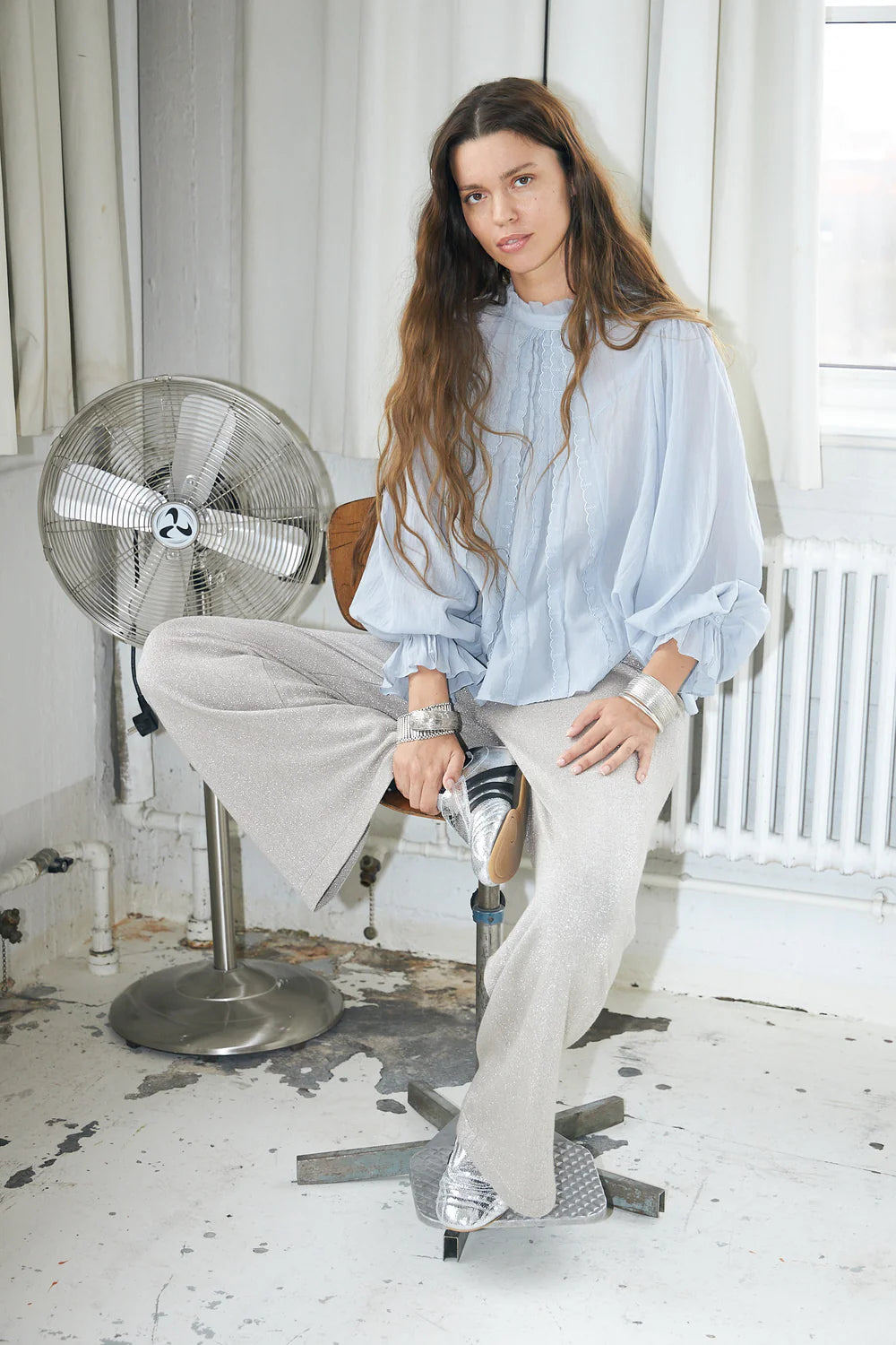 Lolly's Laundry | Presley Shirt | Dusty Blue