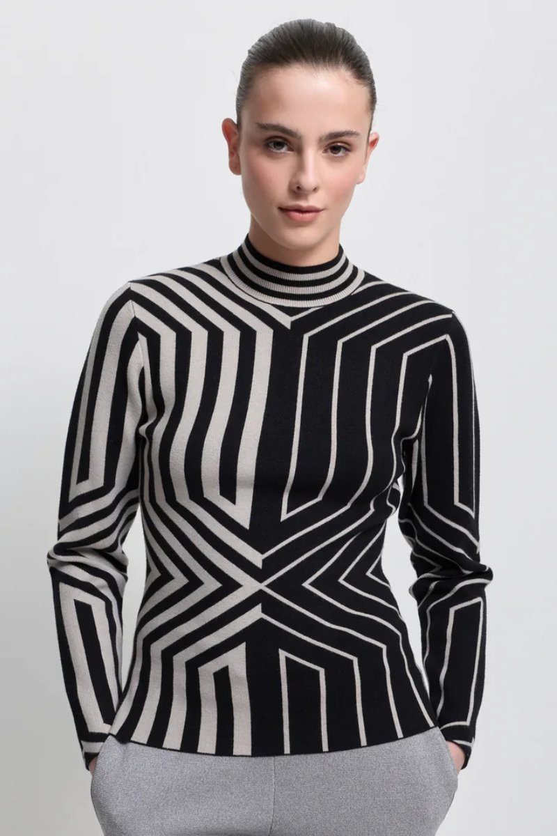Raw by Raw | Base Layer Jacquard Knit | Jet Black