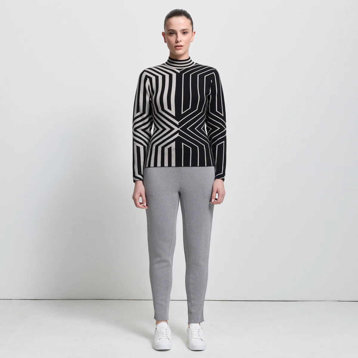 Raw by Raw | Base Layer Jacquard Knit | Jet Black