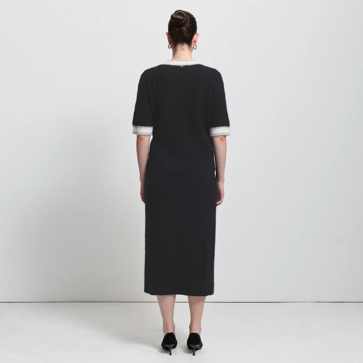 Raw by Raw | Claudine Knit Skirt | Jet Black