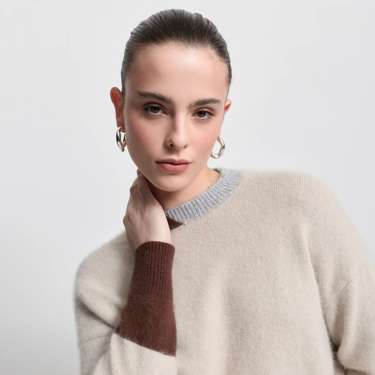 Raw by Raw | Milan Block Knit | Oyster