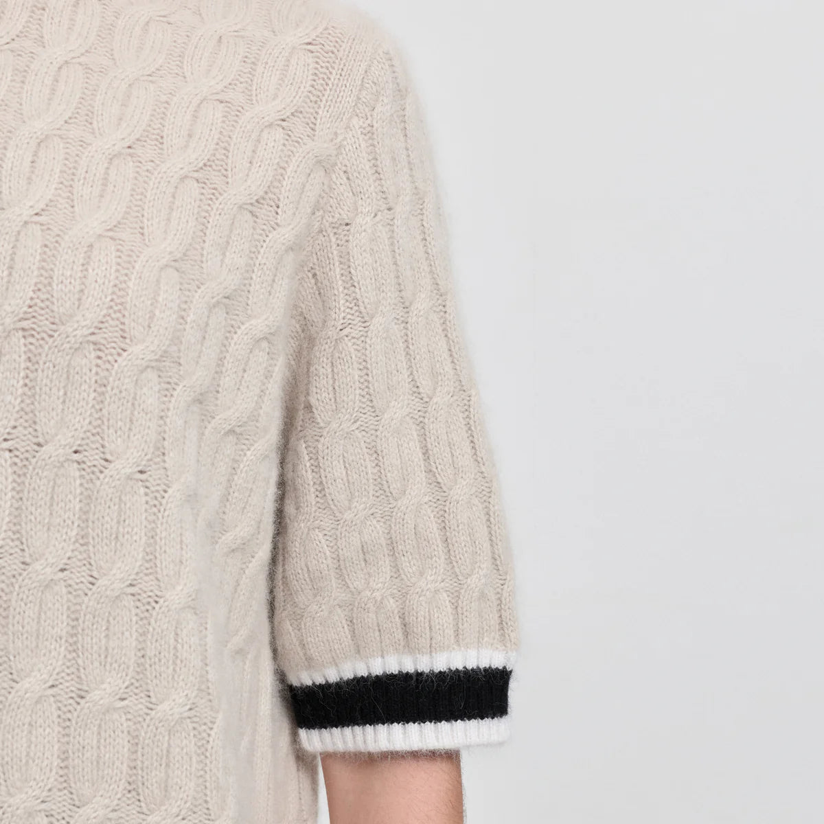 Raw by Raw | Theresa Short Sleeve Knit | Oyster