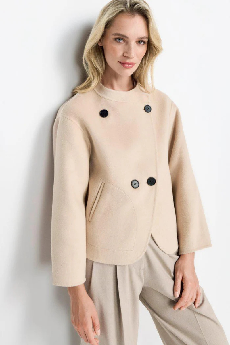 Rich & Royal | Short Double Face Jacket | Caffe Latte