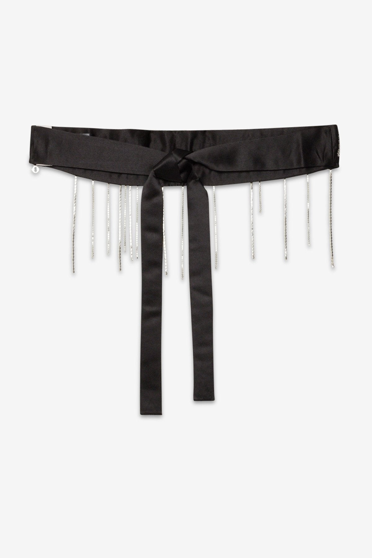 Ottod'Ame | Viscose Belt with Embrodery | Black