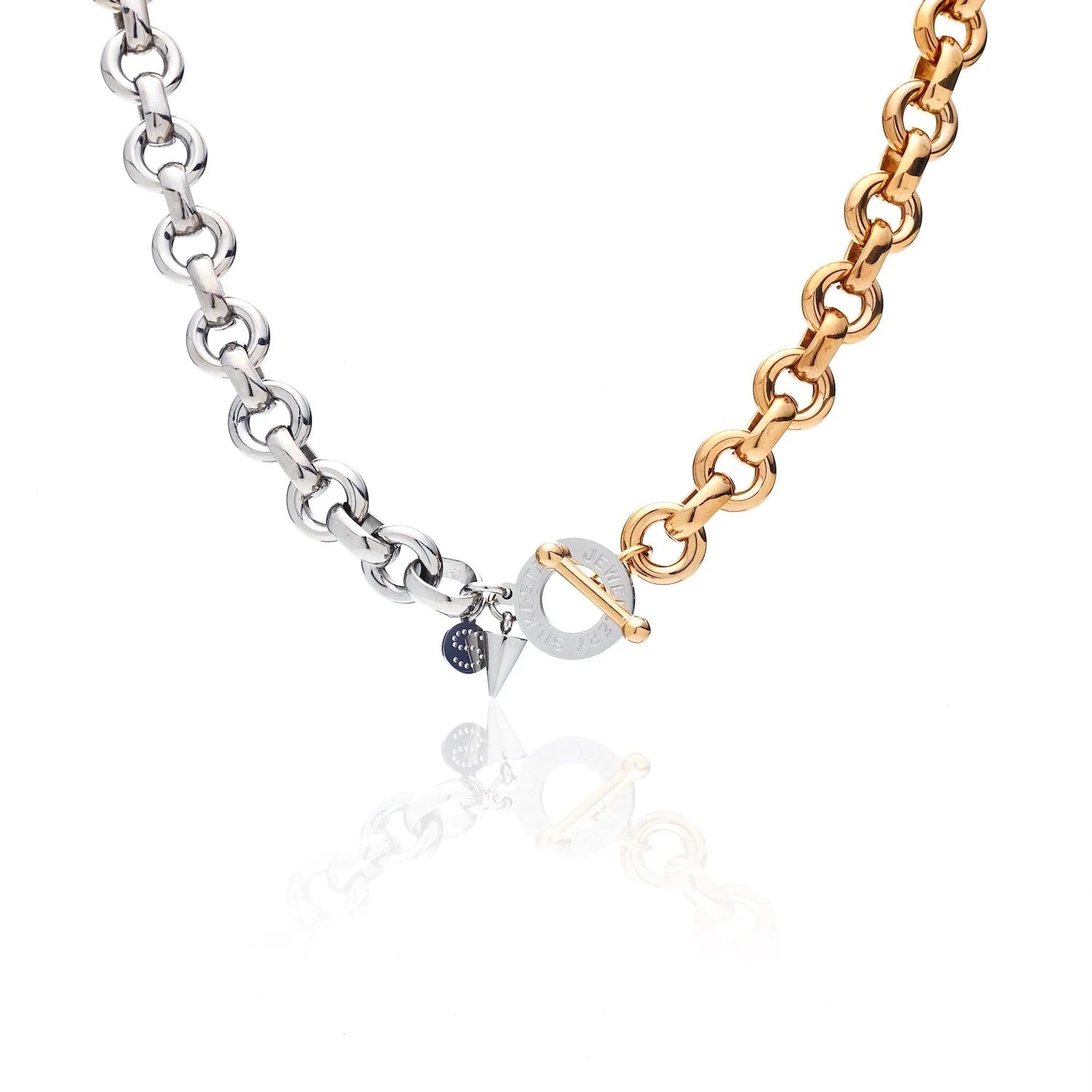 Silk & Steel - Heirloom Two Tone Necklace - Gold+Silver