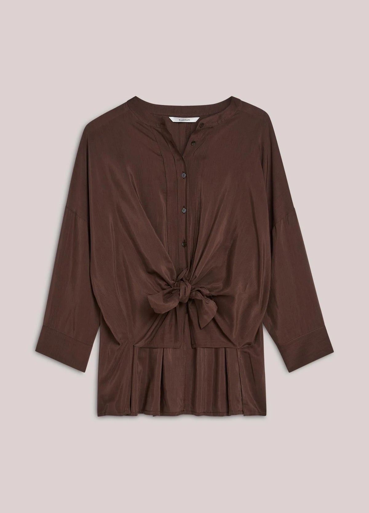 Summum | Blouse 3/4 Sleeve | Coffee