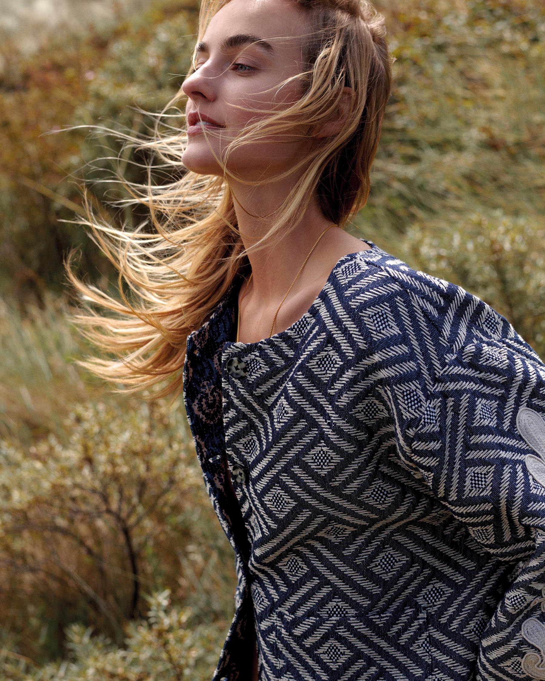 Summum | Jacquard Reversible Jacket | Blue
