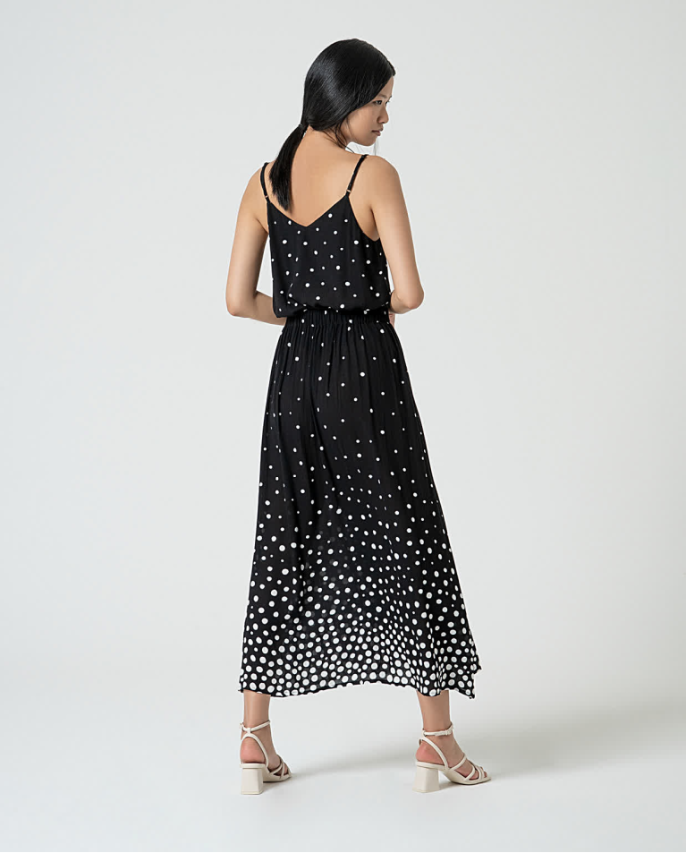 Surkana | Spot Skirt | Black w/ White Spot