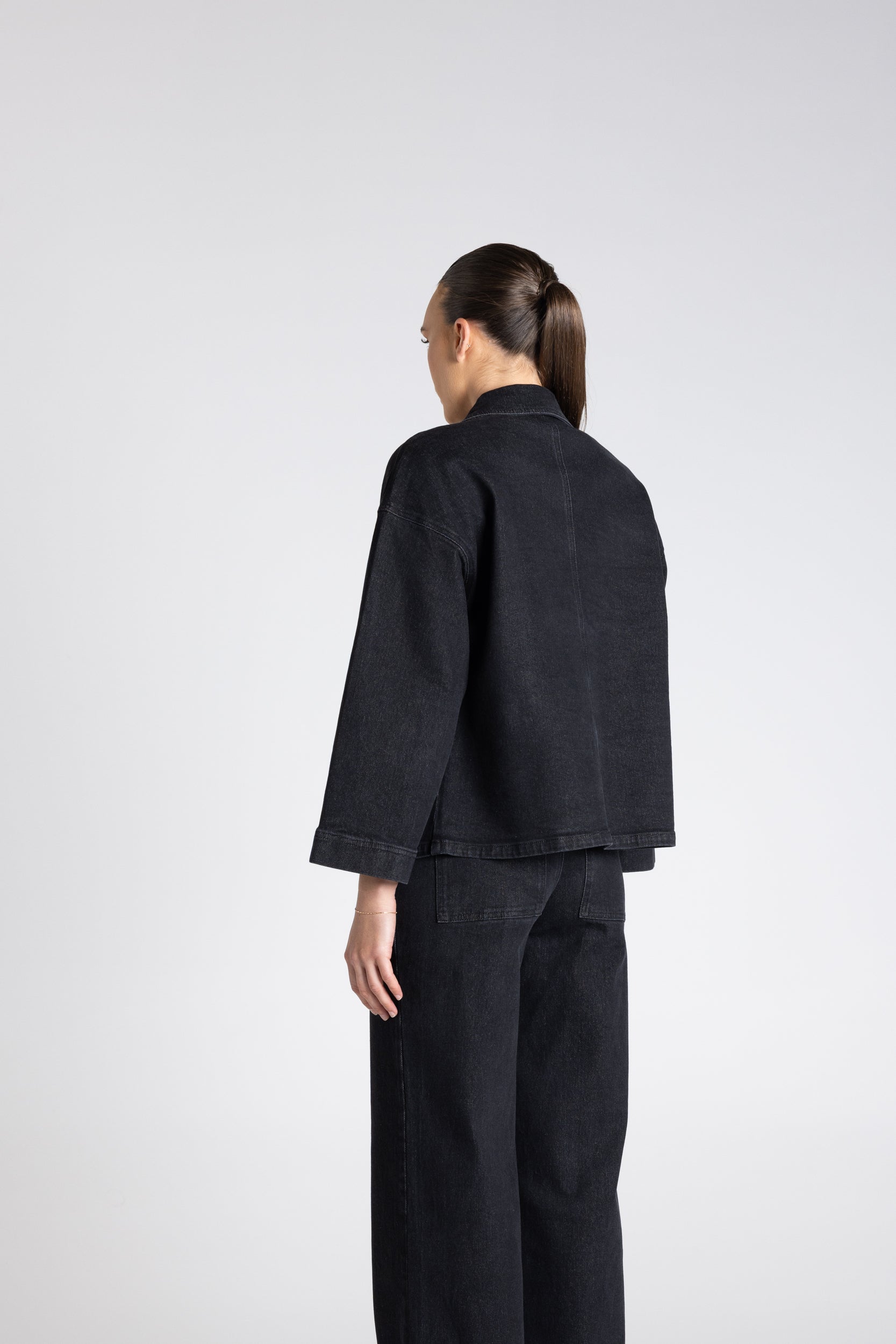 Two T's | Denim Jacket | Black Denim