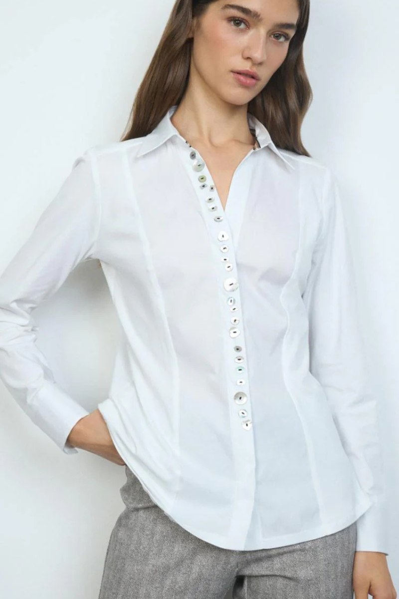 Tinta & Bariloche | Alessandra Shirt | White
