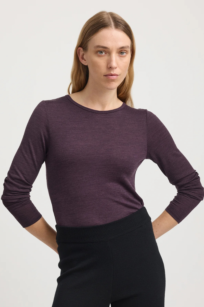 Toorallie | Crew Merino Tee | Sumak