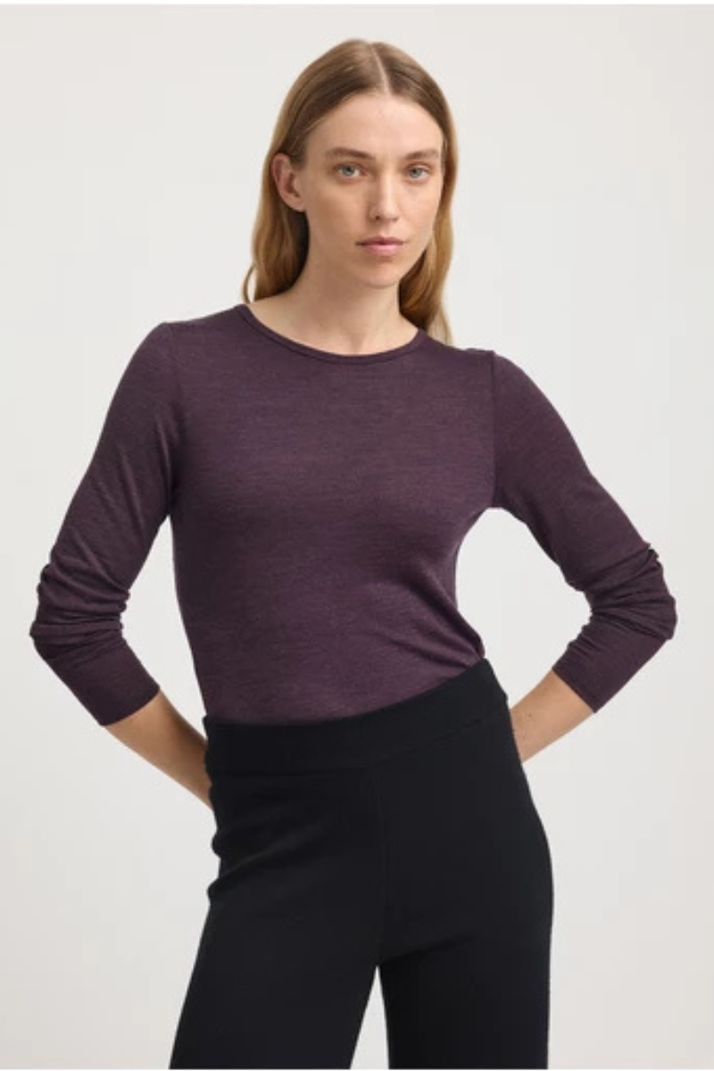 Toorallie | Crew Merino Tee | Sumak