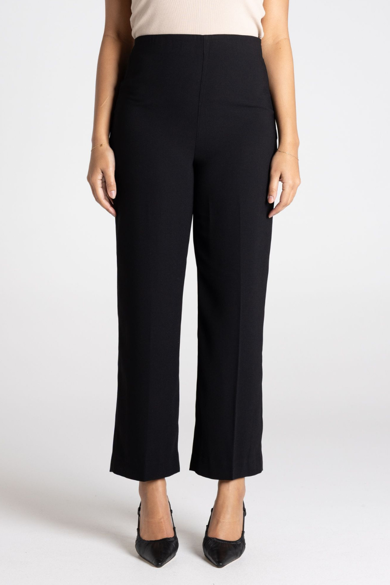 Two T's | 7/8 Cullote Pant | Black