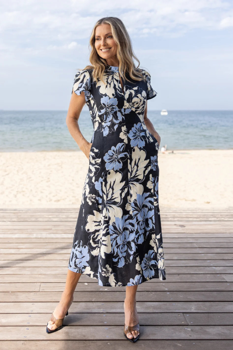 Two T's | Peonie Print Dress | Peony Print