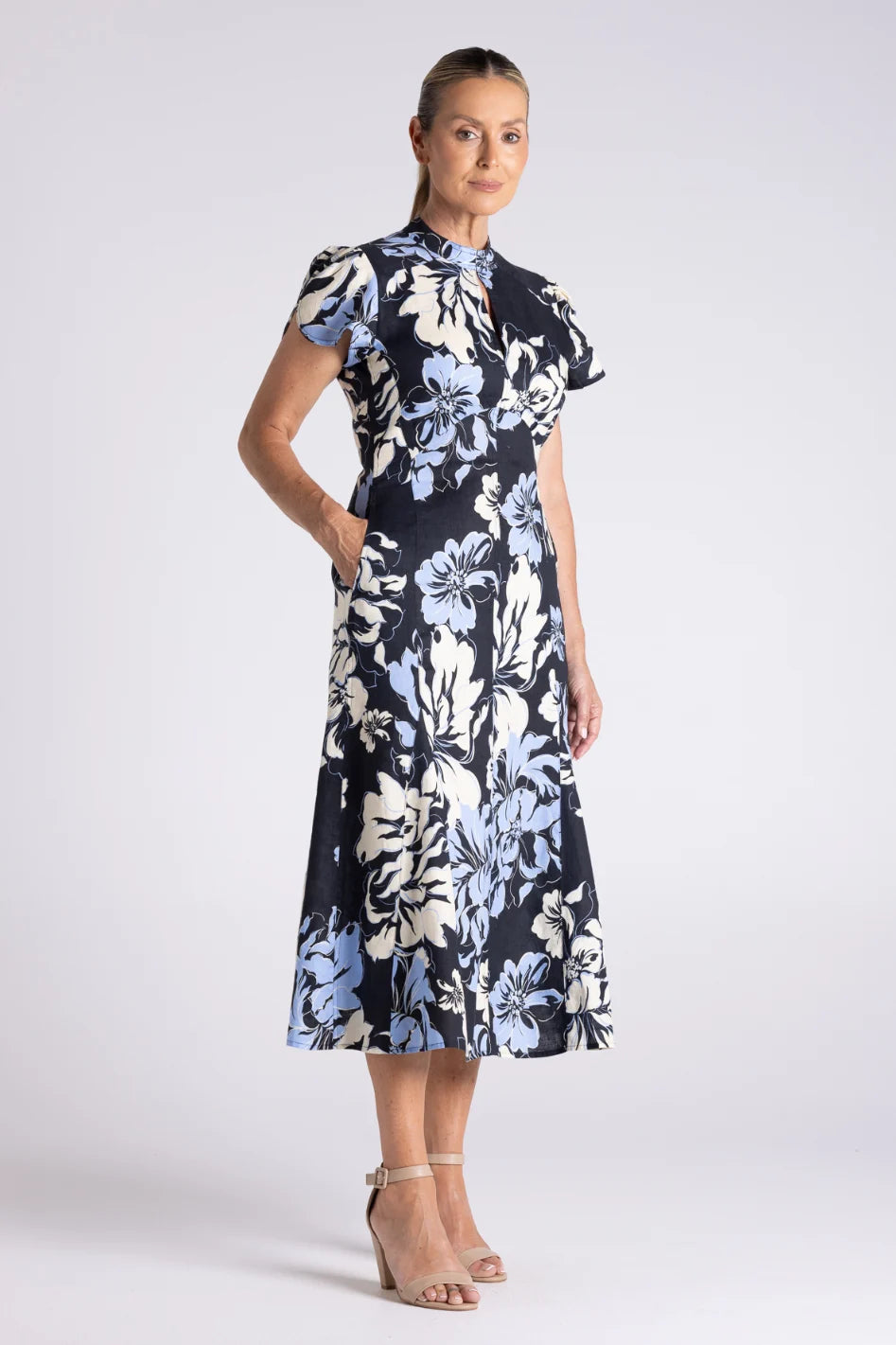Two T's | Peonie Print Dress | Peony Print