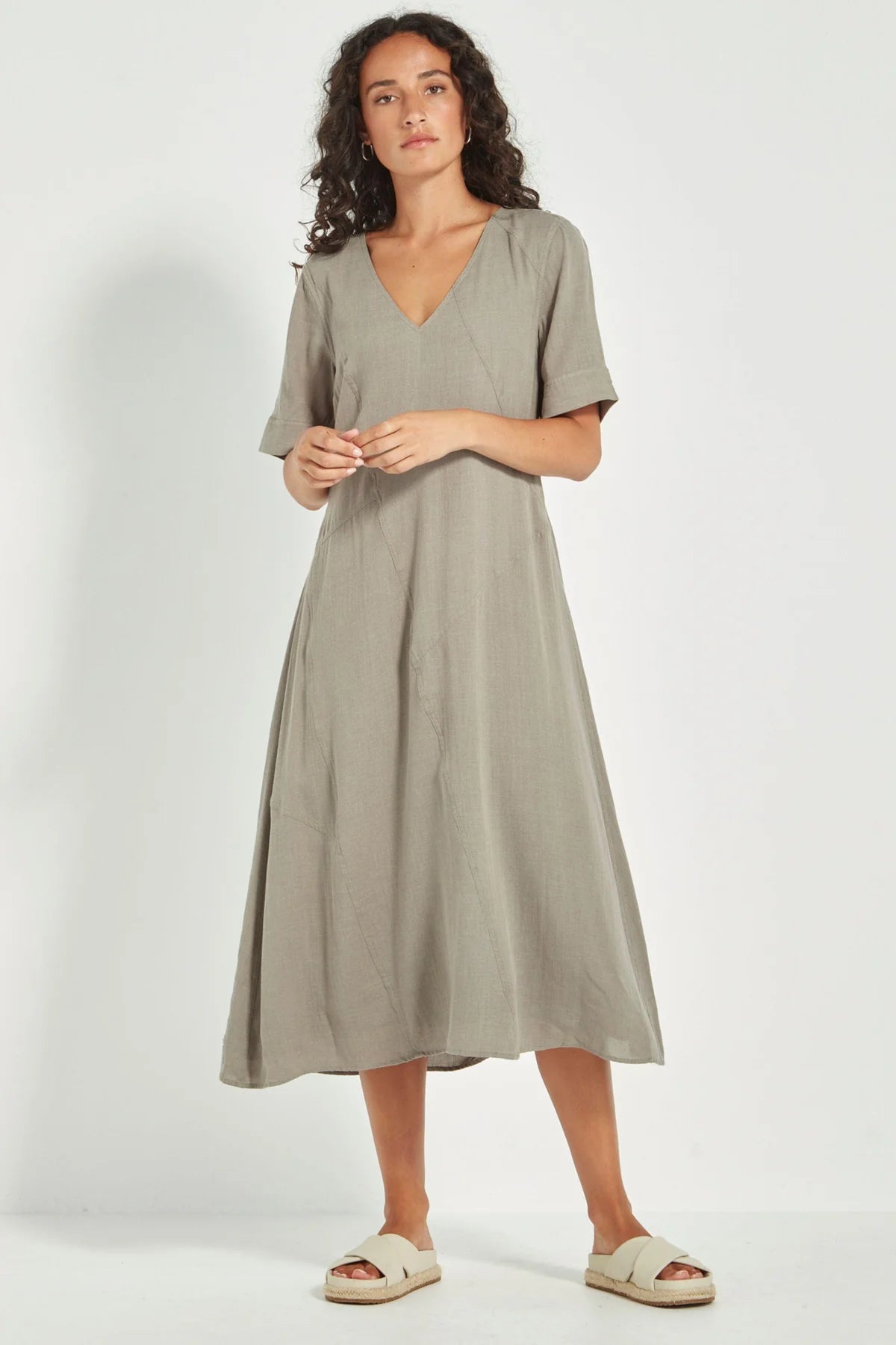Verge | Cayman Dress | Green Tea