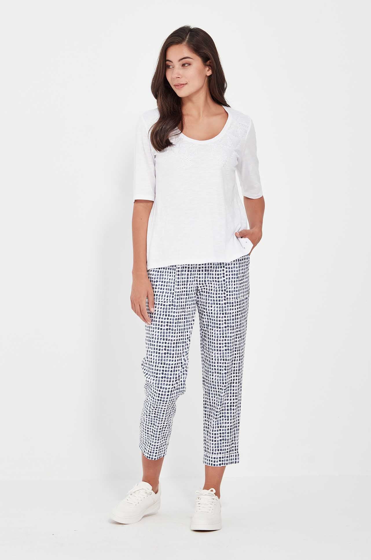 Verge | Acrobat Tile Pant | Denim Print