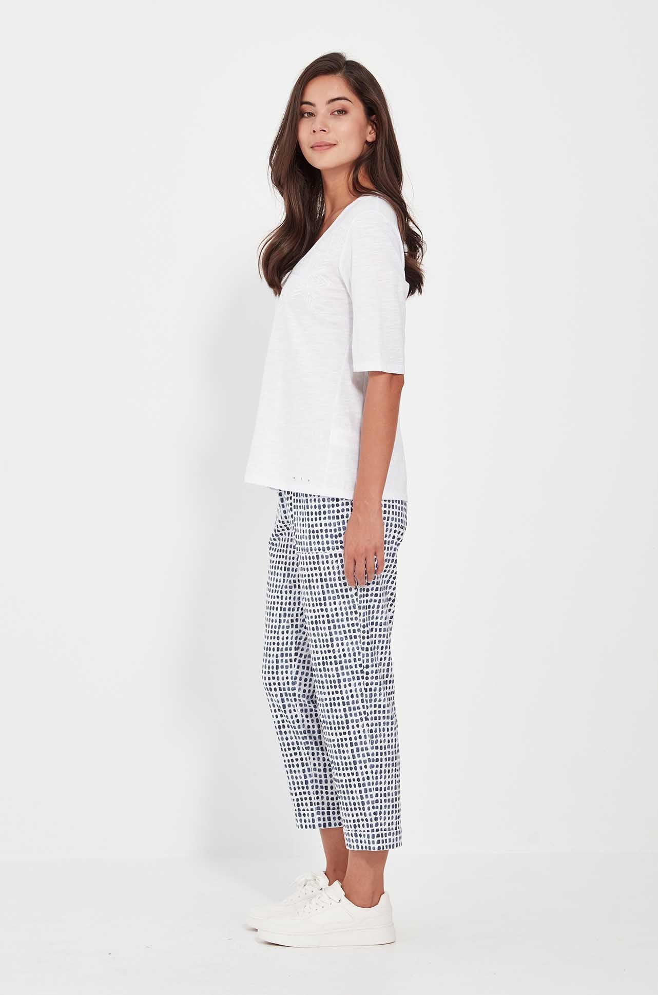 Verge | Acrobat Tile Pant | Denim Print