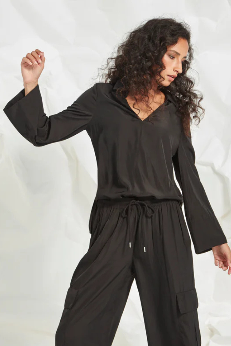 Glide by Verge | Corinna Blouse | Black