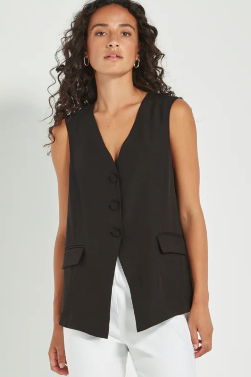 Verge | Loretta Vest | Black