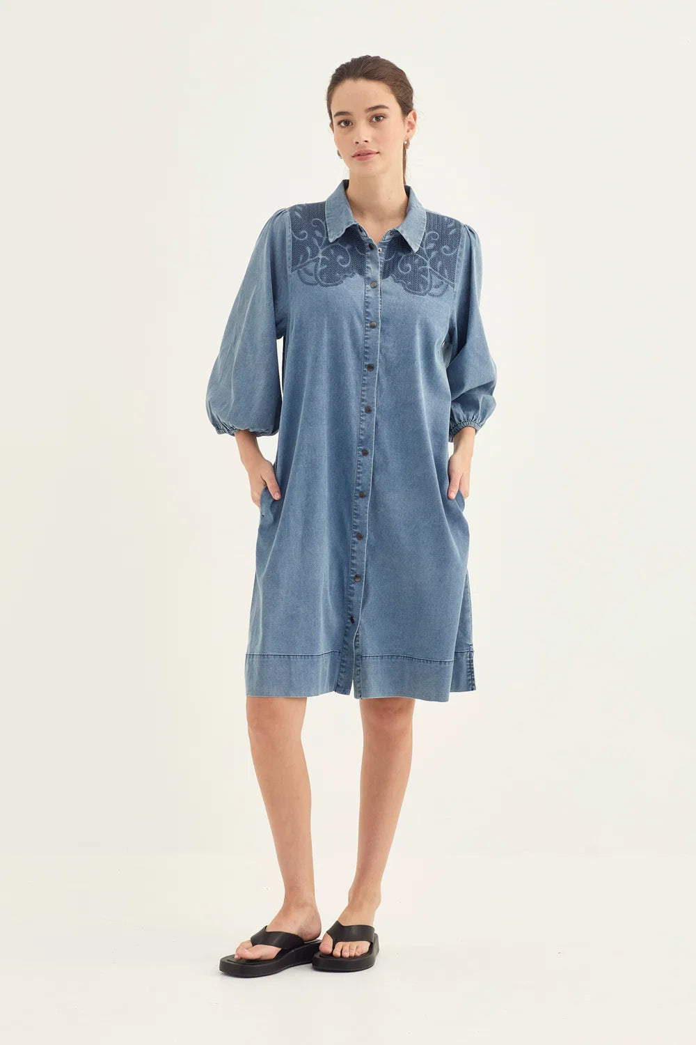 Verge | Loveland Dress | Denim