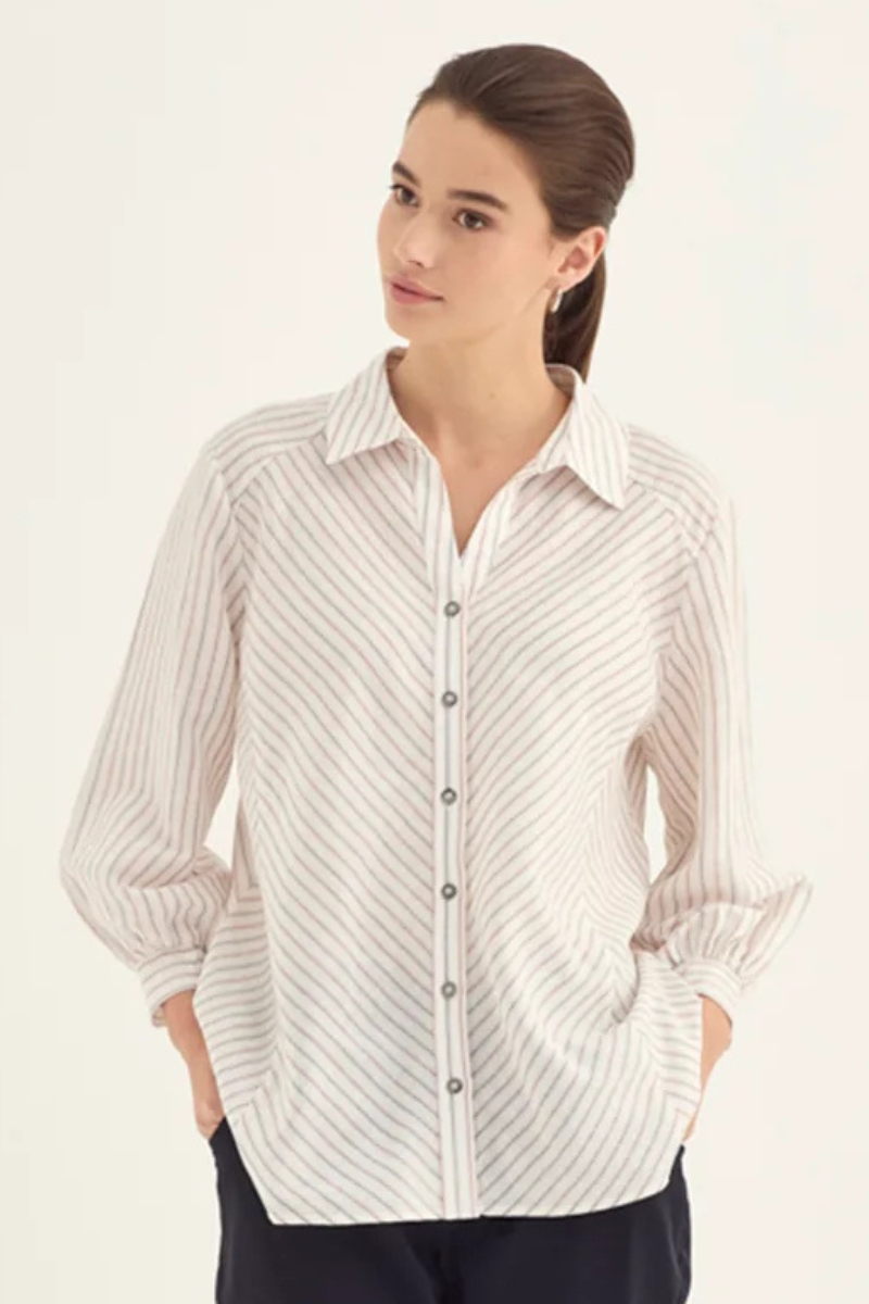 Verge | Minerva Shirt | Ink Stripe