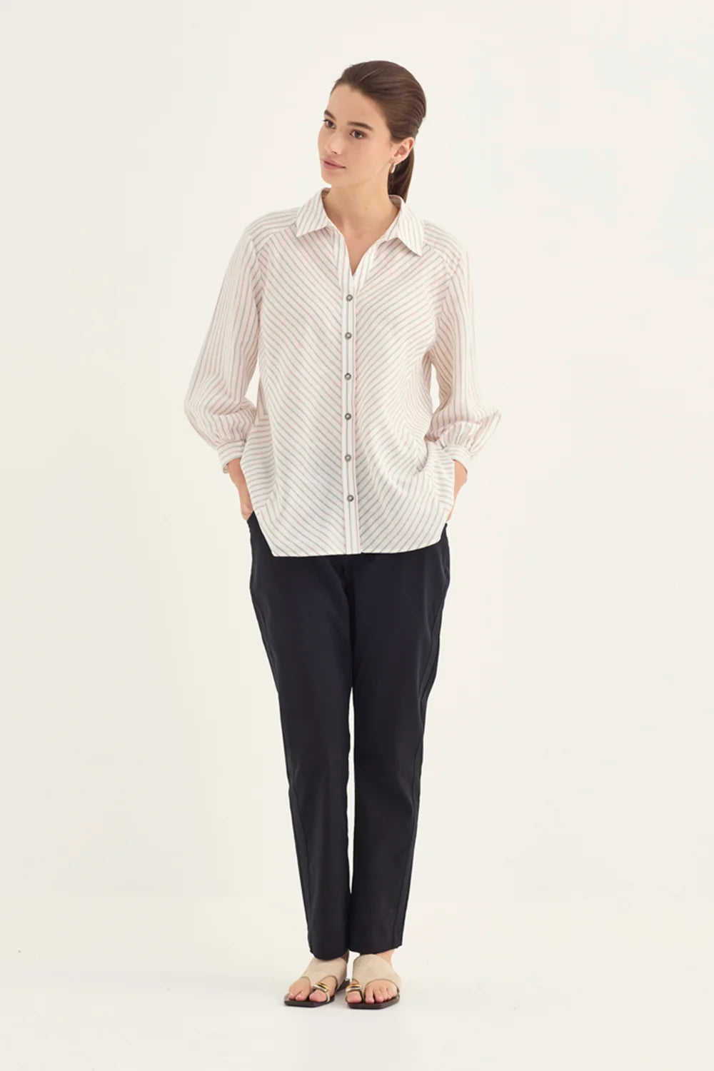 Verge | Minerva Shirt | Ink Stripe