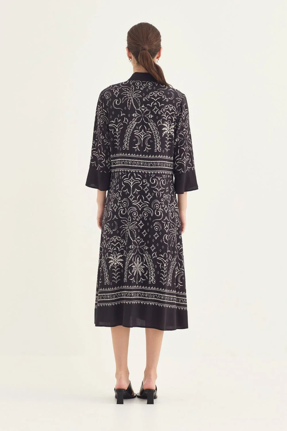 Verge | Ohara Dress | Navy Print