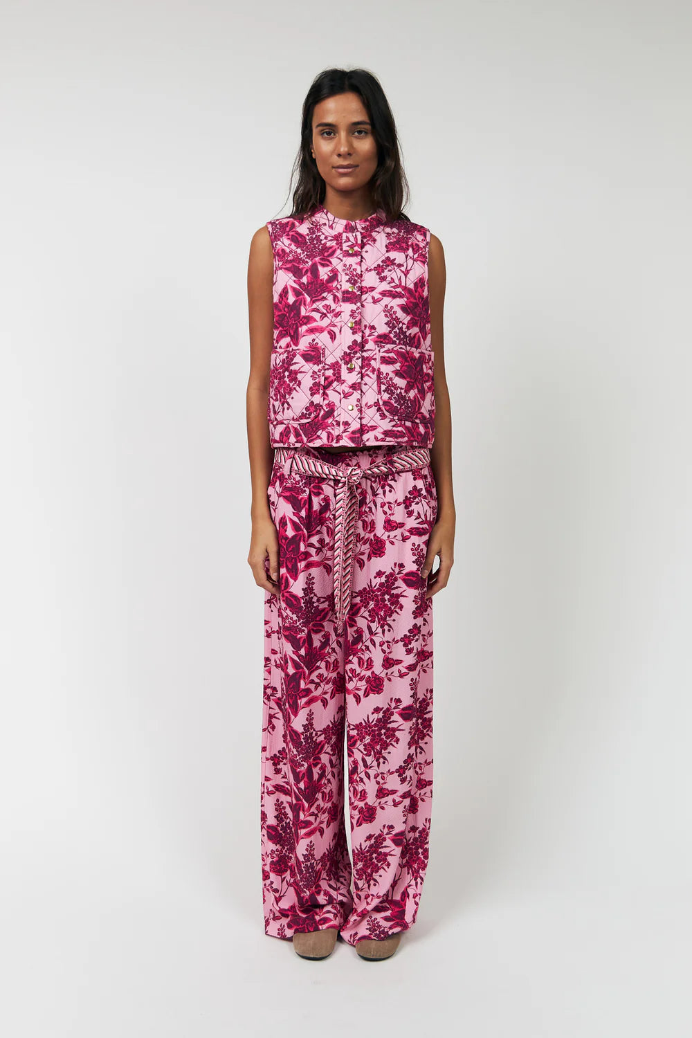 Lolly's Laundry | Cairo Quilted Vest | Pink
