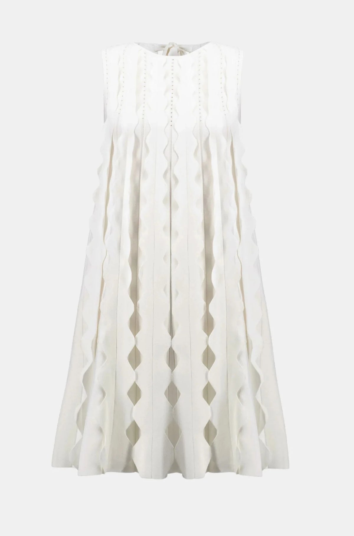 Joseph Ribkoff | A Line Sweater Knit Dress | White