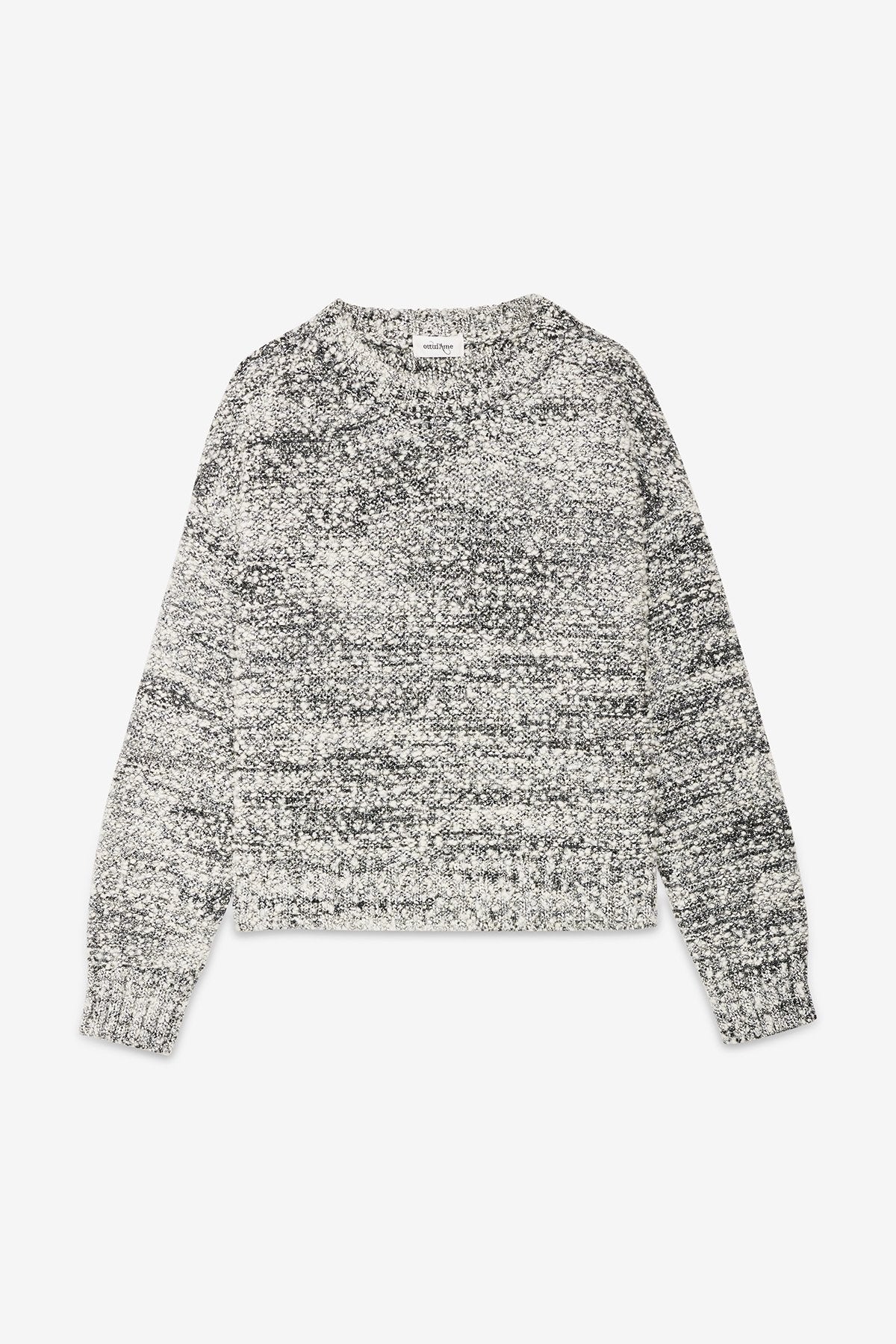 Ottod'Ame | Wool Sweater | Black/Grey/Silver