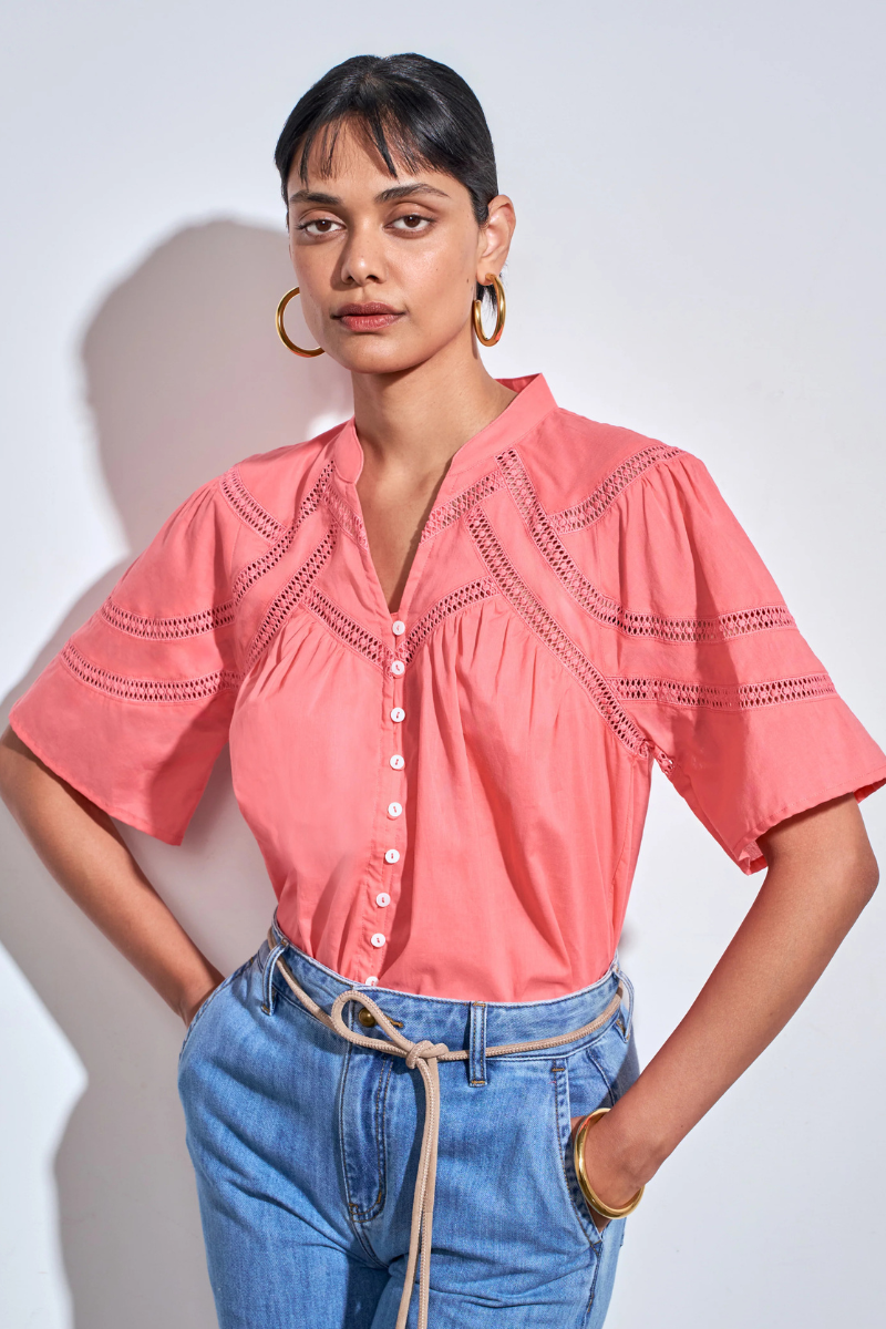 Zoe Kratzmann - Pulse Top - Flamingo