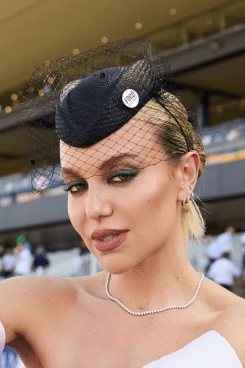 Ford Millinery | Aviator Fascinator | Black