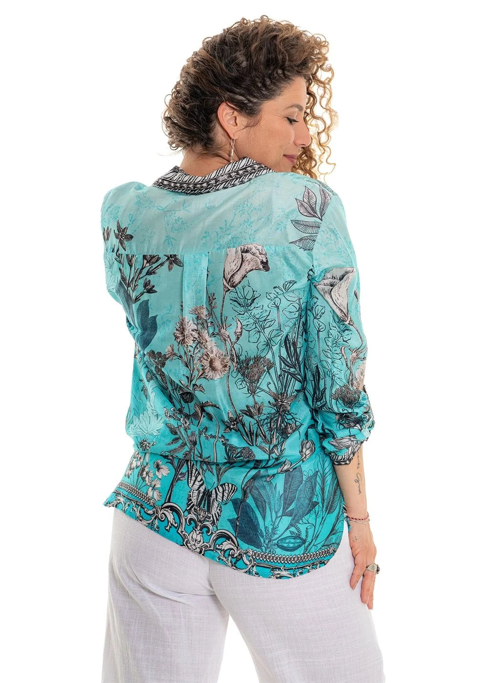 Cienna | Butterfly Shirt | Blue