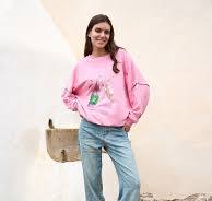 Miss Goodlife I Roundneck Longsleeve Top I Rose