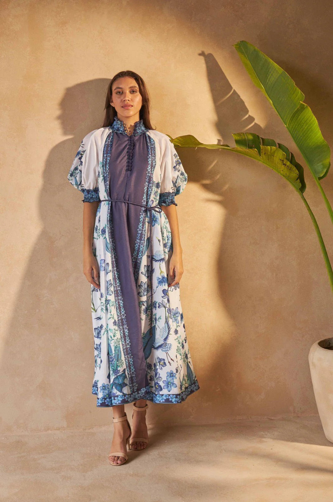 Inoa | Alka Dress | Flowers Blu