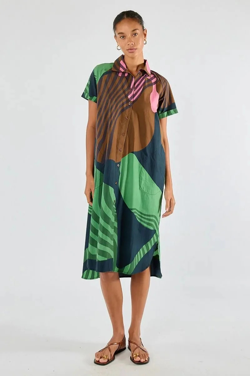 Itami | Papillon Button Dress Dress | Black