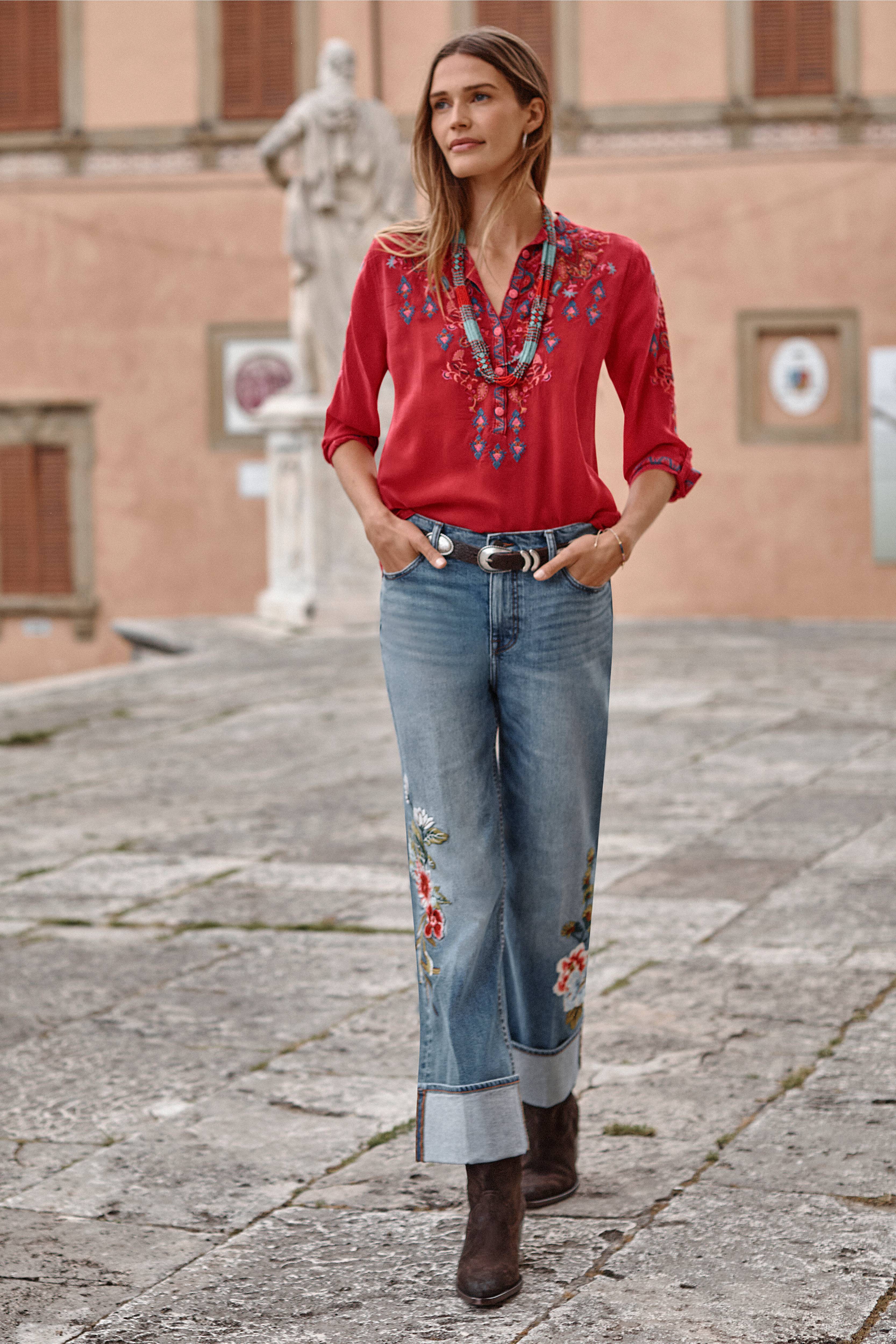 Johnny Was | Ankle Wide Leg Jean | Advestia