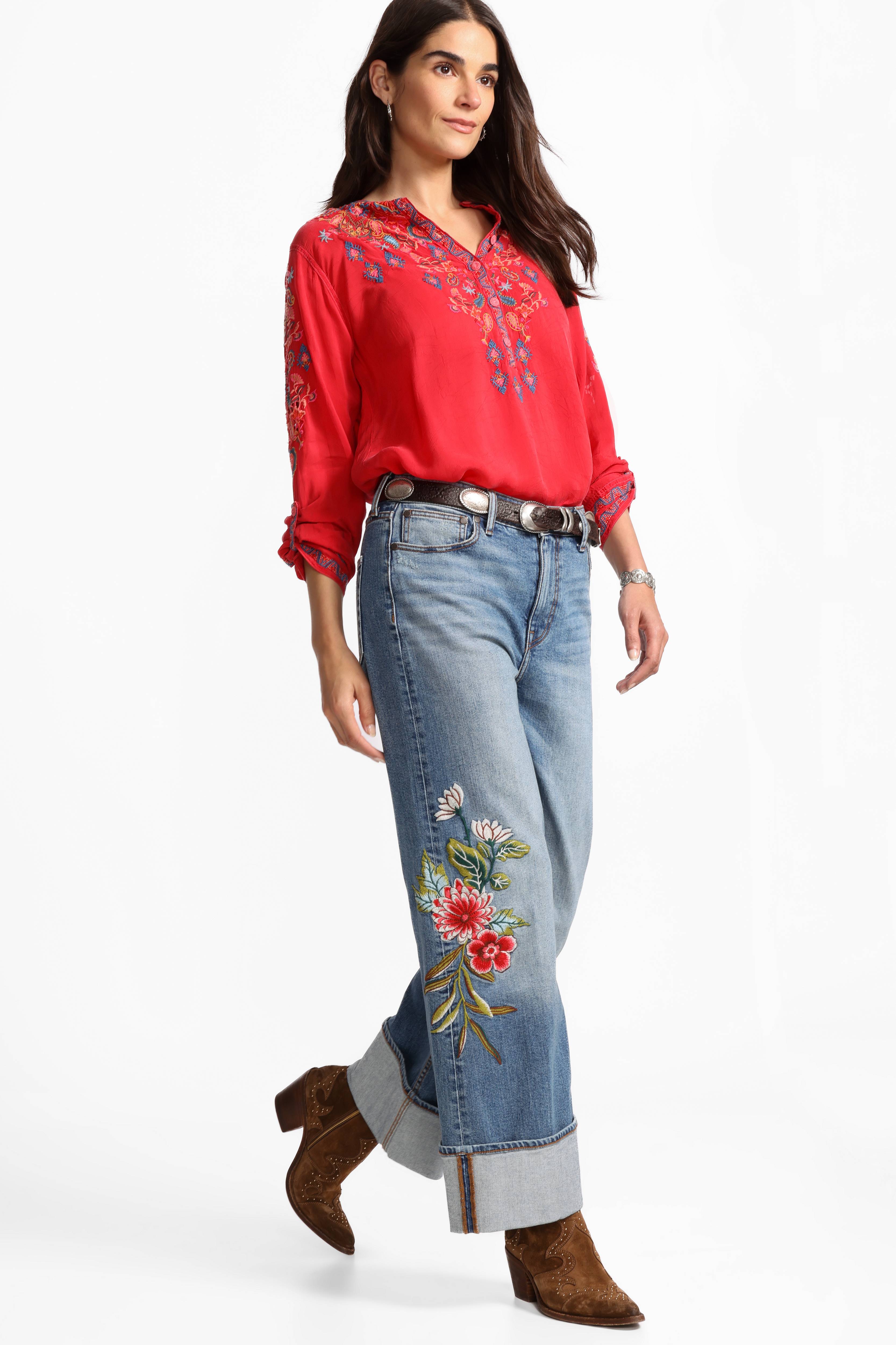 Johnny Was | Ankle Wide Leg Jean | Advestia