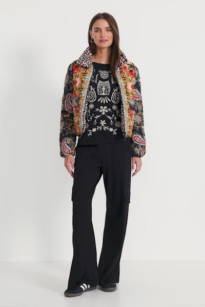 Johnny Was | Diamond Quilted Cropped Reversible Puffer Jacket | Leto