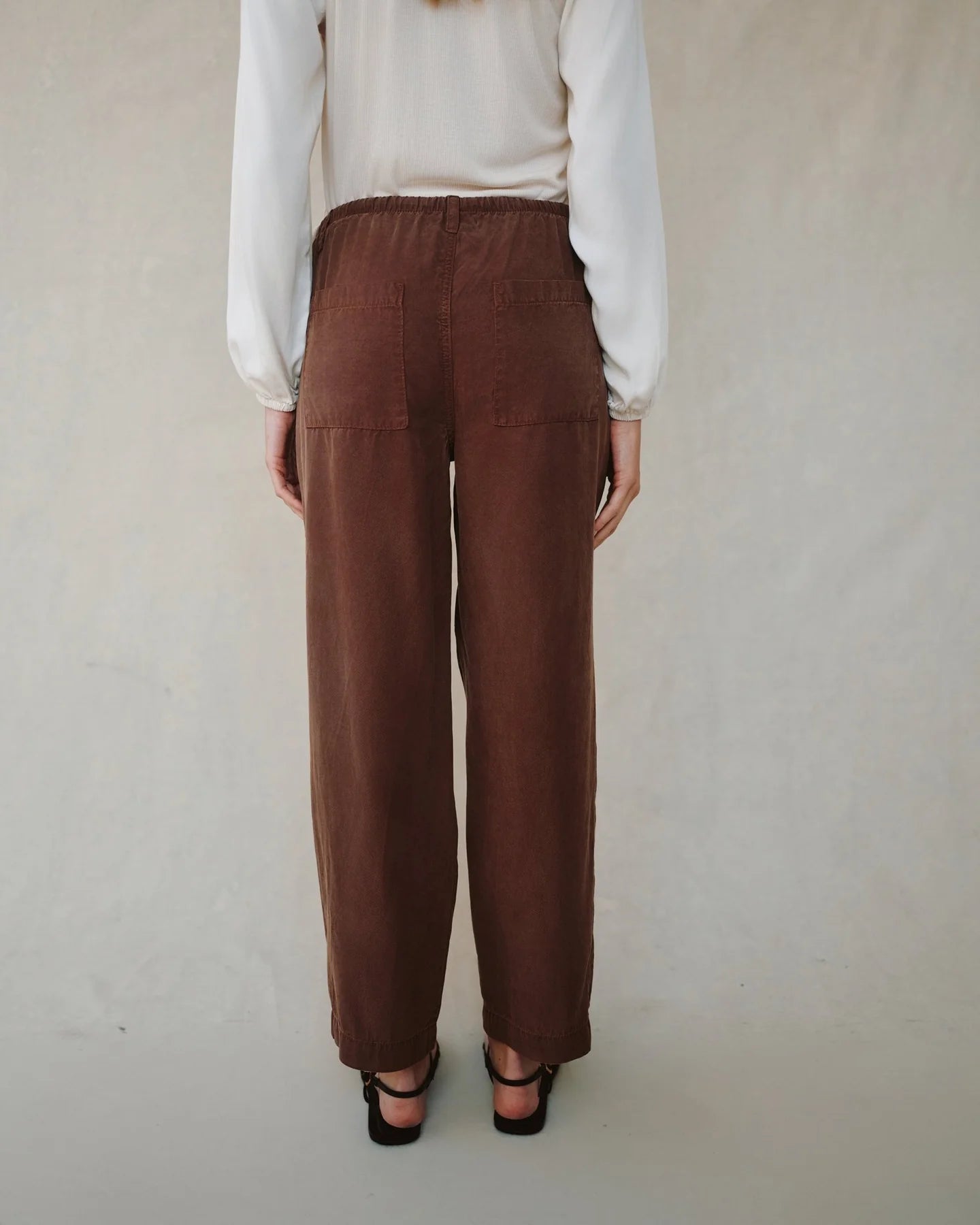 Bella Dahl | Pull on Trouser | Saddle Brown