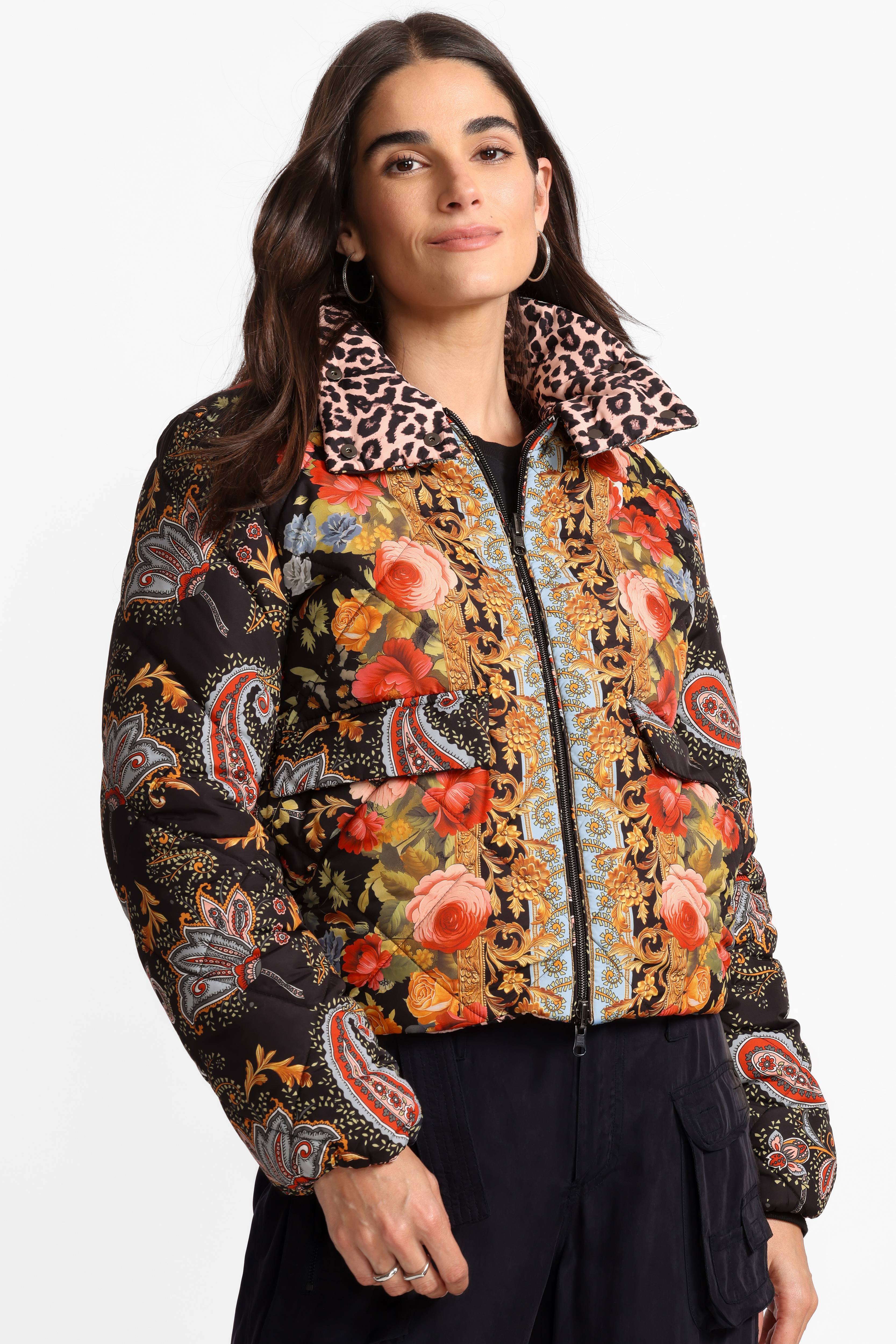 Johnny Was | Diamond Quilted Cropped Reversible Puffer Jacket | Leto