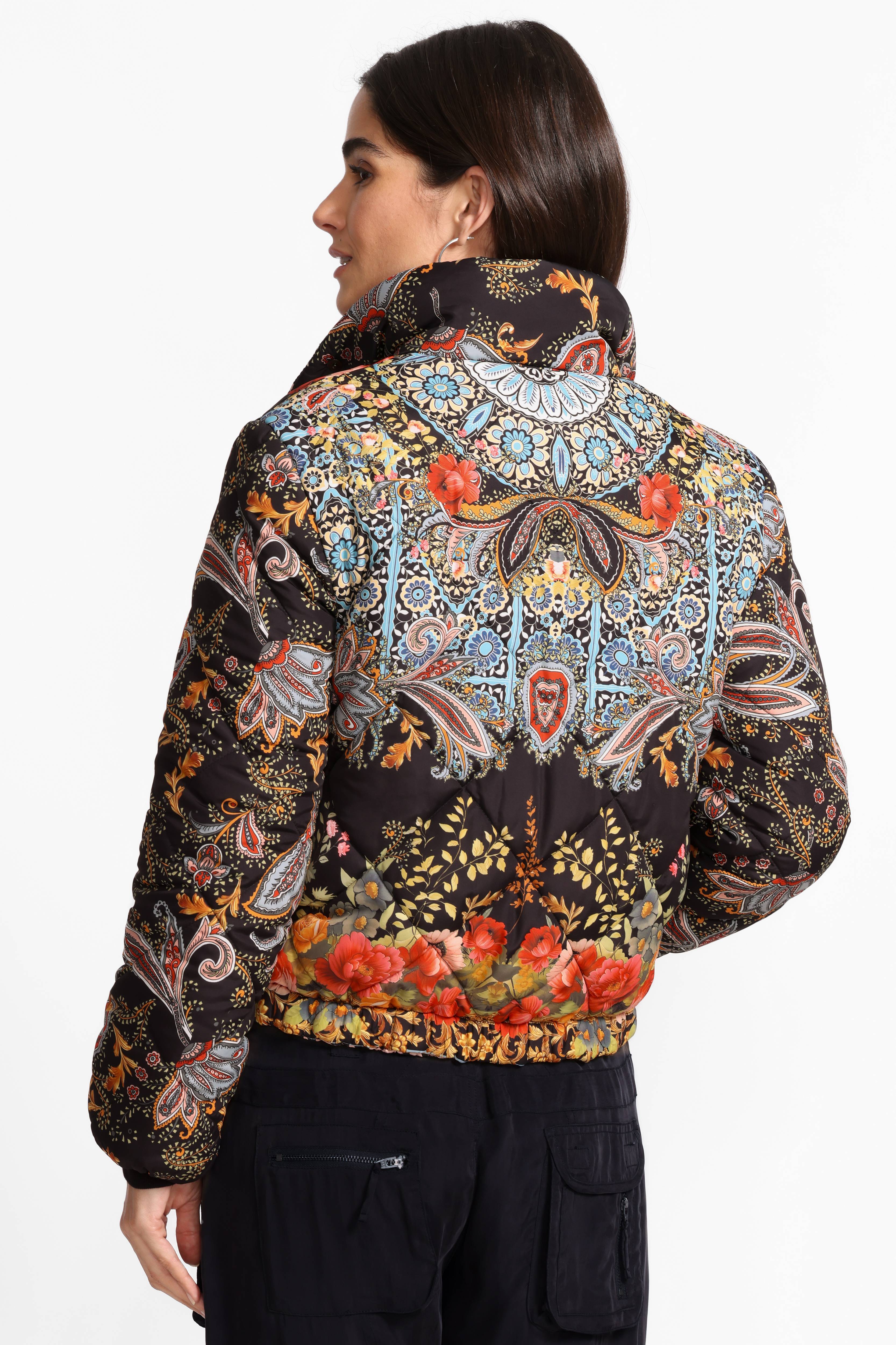 Johnny Was | Diamond Quilted Cropped Reversible Puffer Jacket | Leto