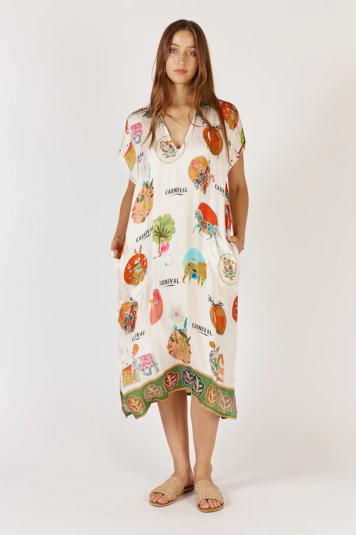 Ruby Yaya I Down Under Kaftan I White