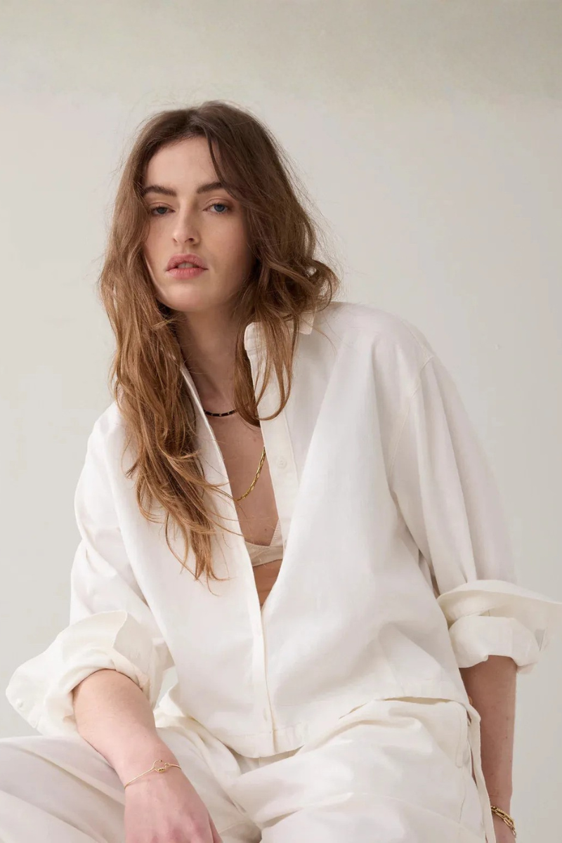 Summum | Light Denim Jacket | White