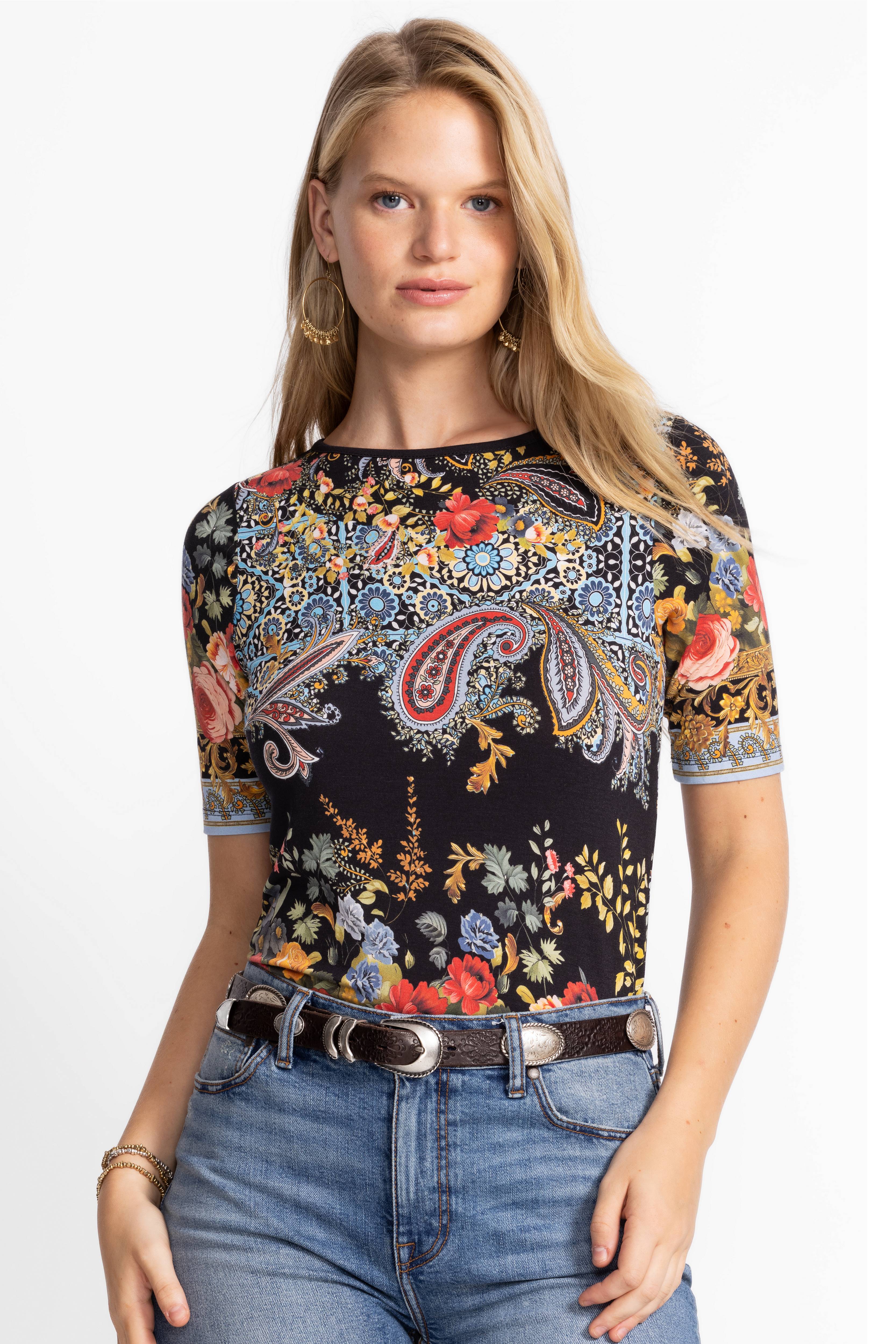 Johnny Was | The Janie Favourite Boat Neck Tee | Leto