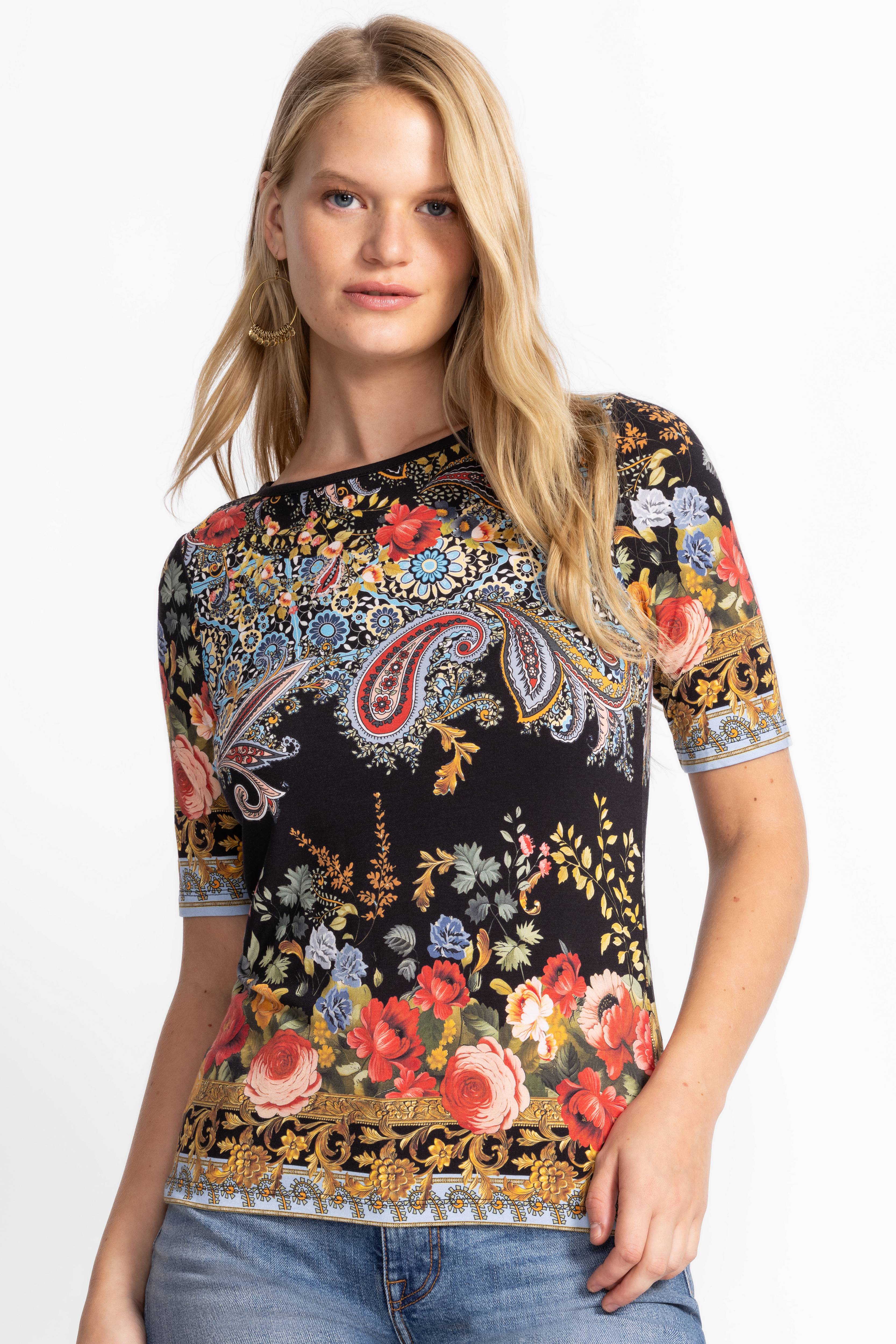 Johnny Was | The Janie Favourite Boat Neck Tee | Leto