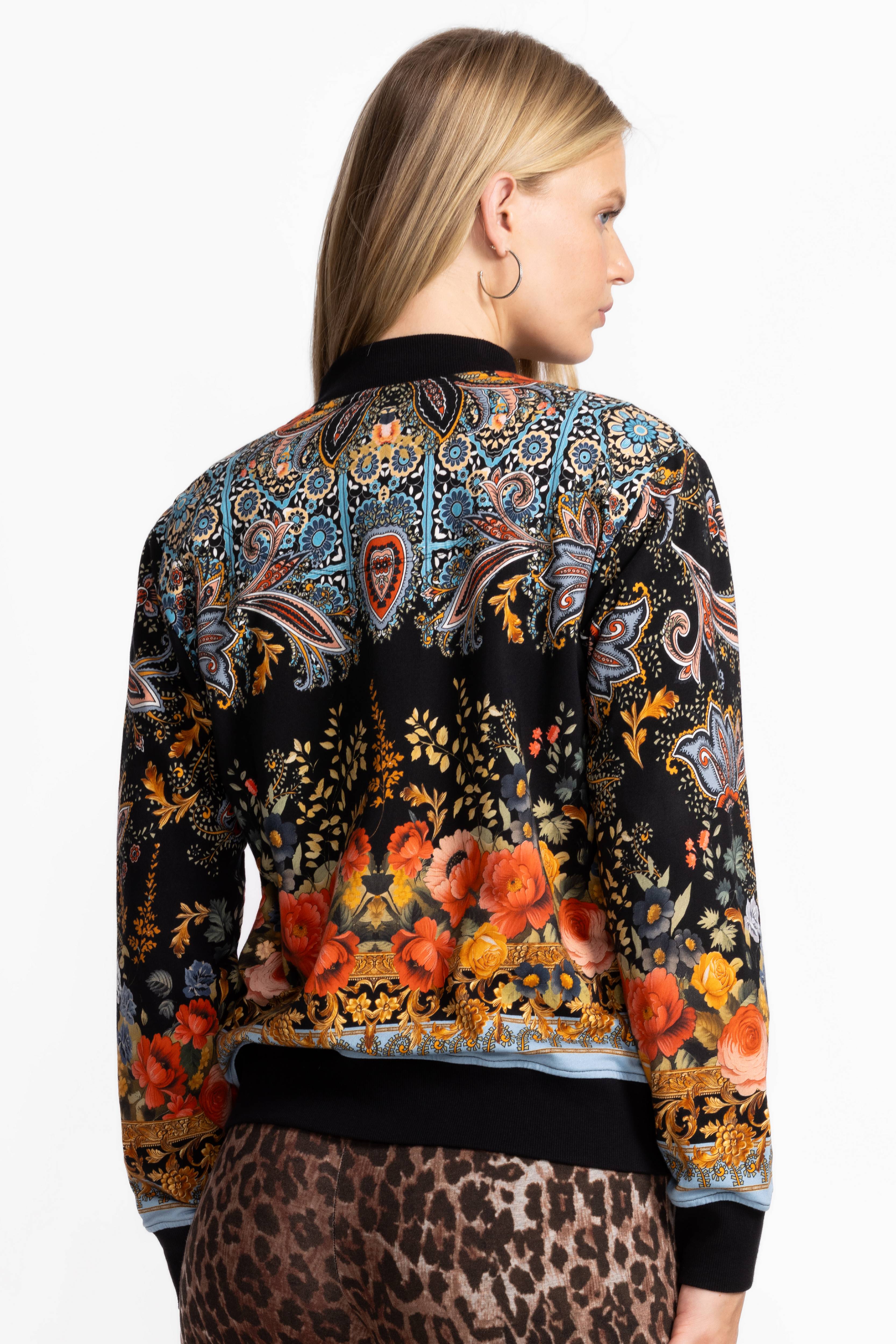 Johnny Was | French Terry Bomber Jacket | Leto