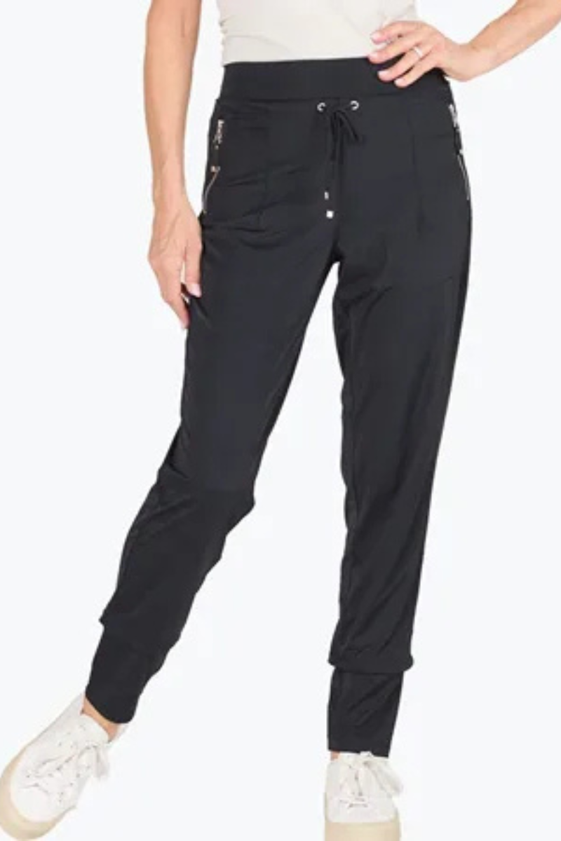 Two T's | Panelled Pant | Black
